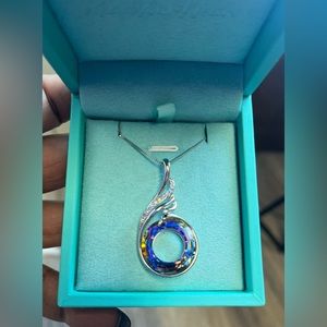 Peacock Moissanite Necklace